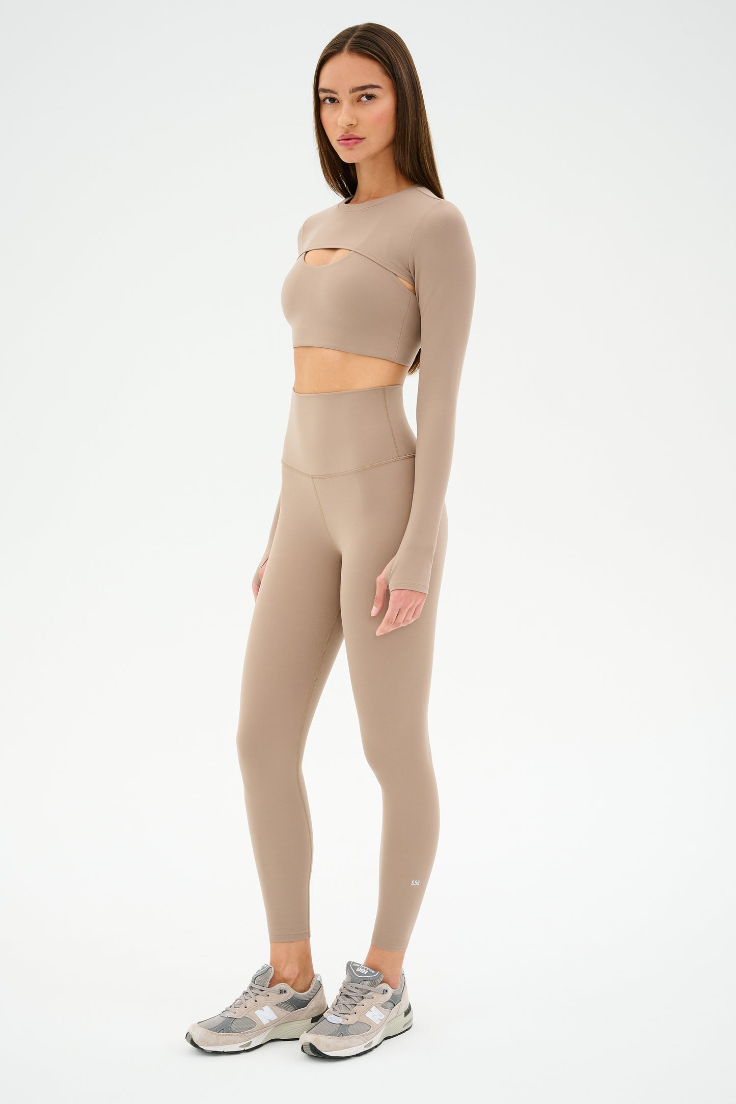 Amelia Airweight Lite Shrug - Latte