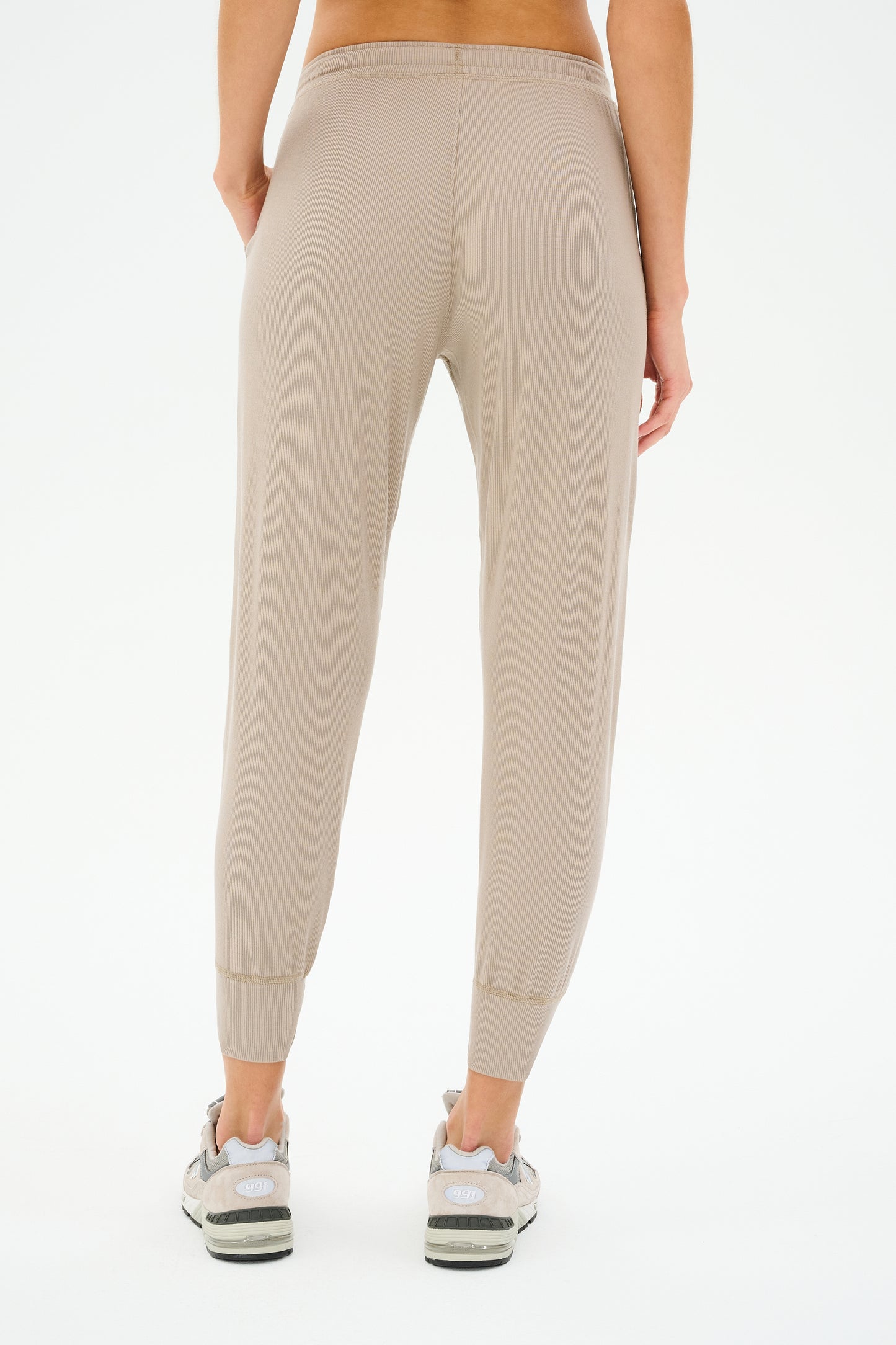 Kiki Rib 7/8 Sweatpant - Latte