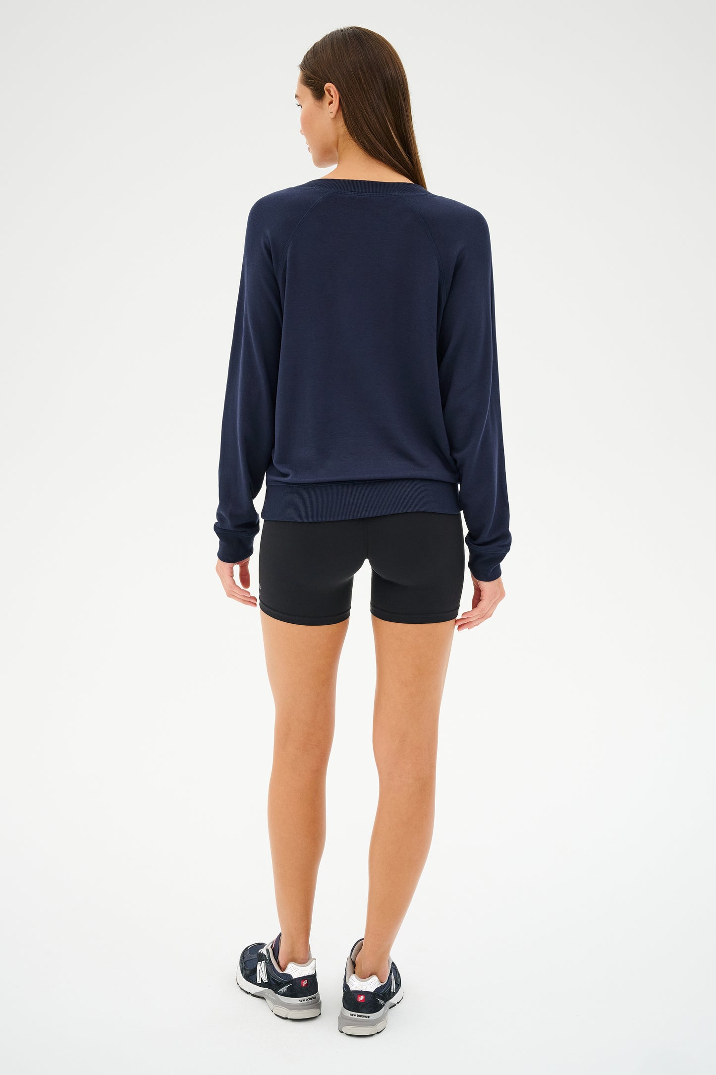 Bennie Fleece V-Neck Sweatshirt - Indigo