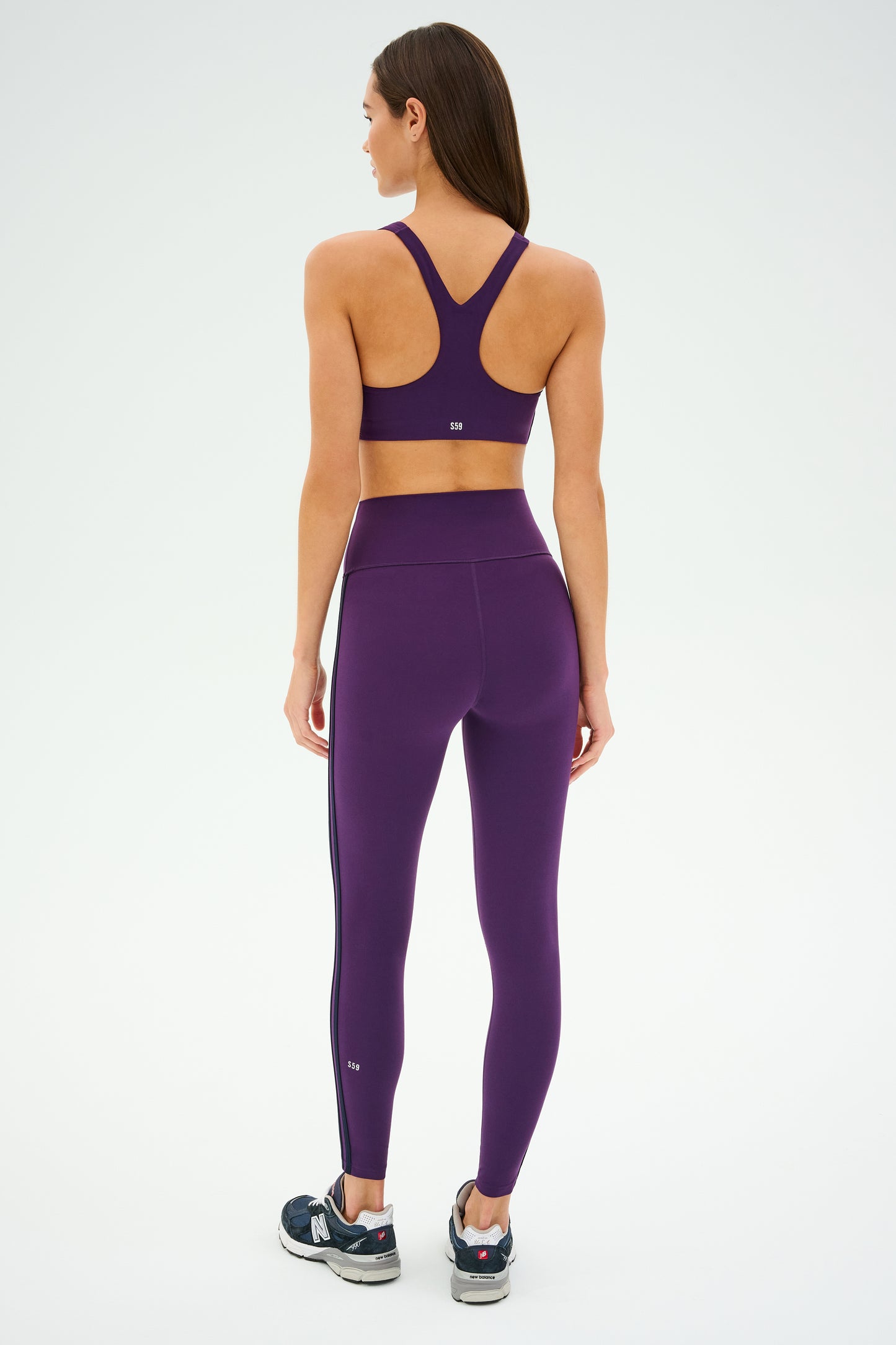 Ella High Waist Airweight 7/8 - Black Currant/Indigo