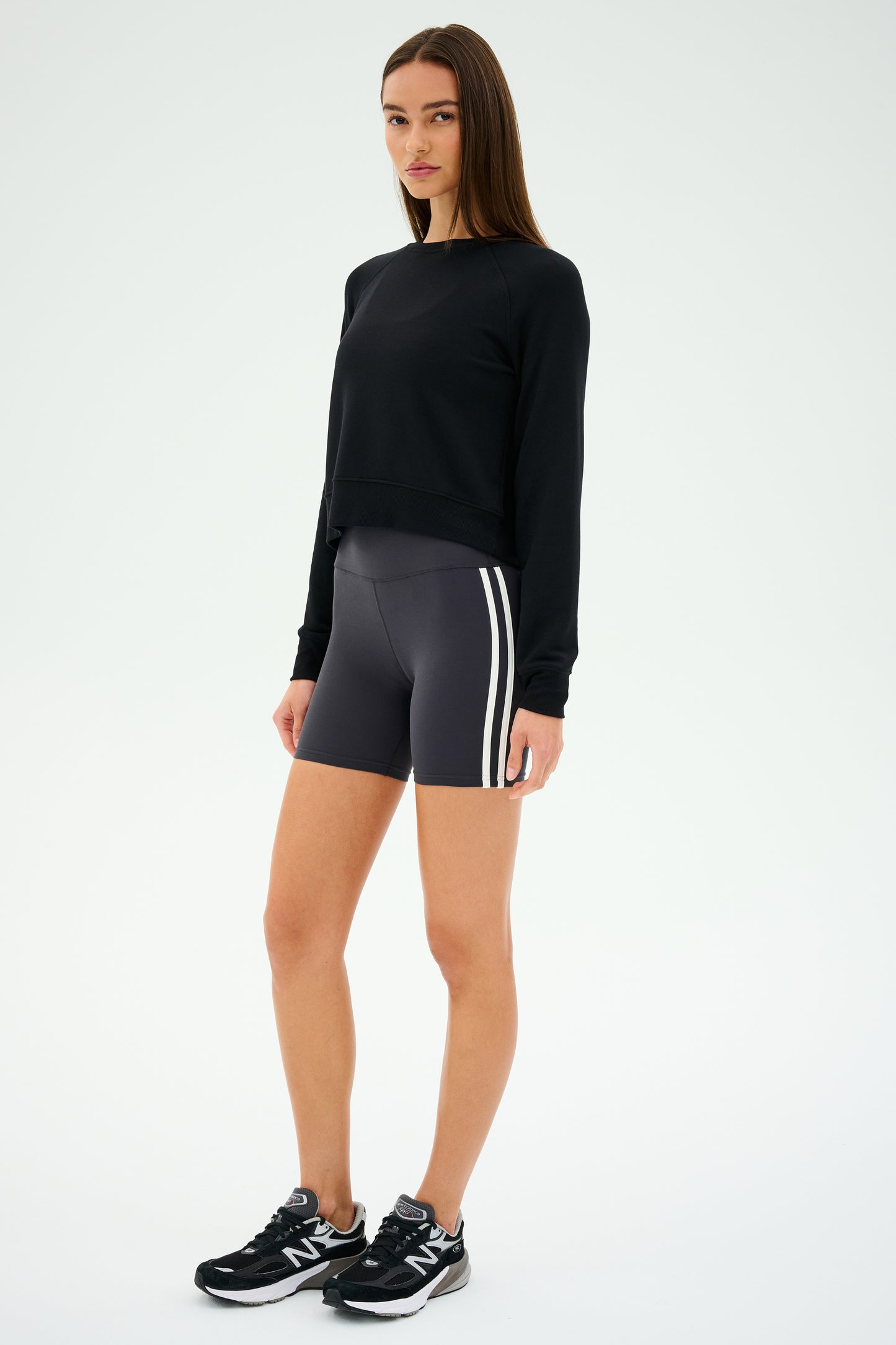 Brooks Fleece Long Sleeve Sweatshirt - Black