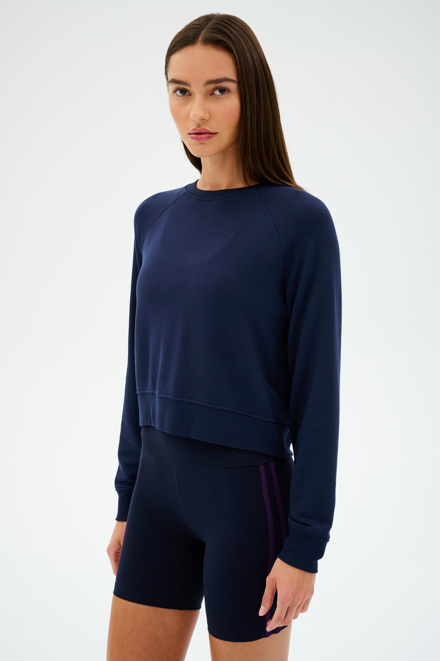 Brooks Fleece Long Sleeve Sweatshirt - Indigo