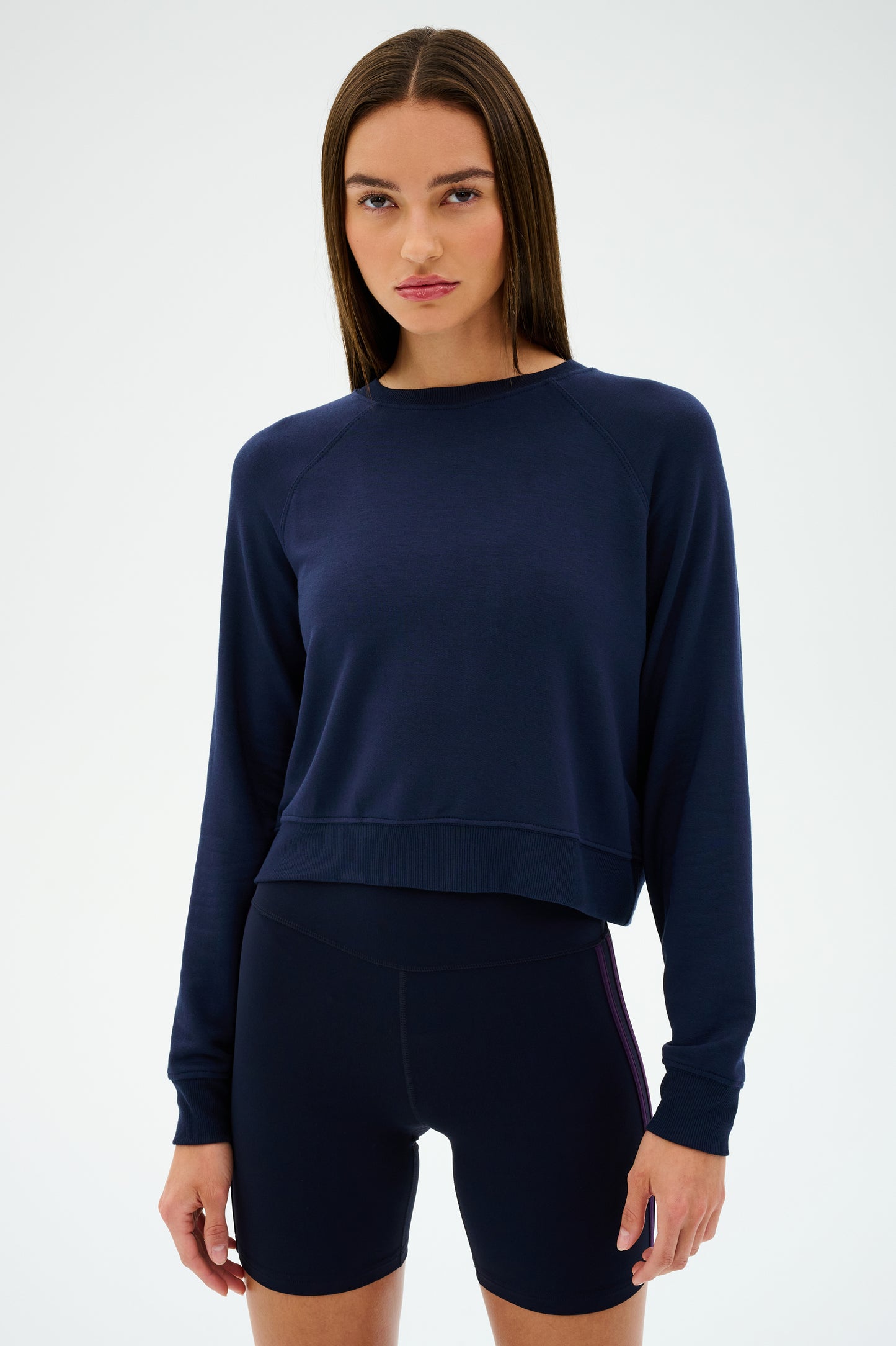 Brooks Fleece Long Sleeve Sweatshirt - Indigo