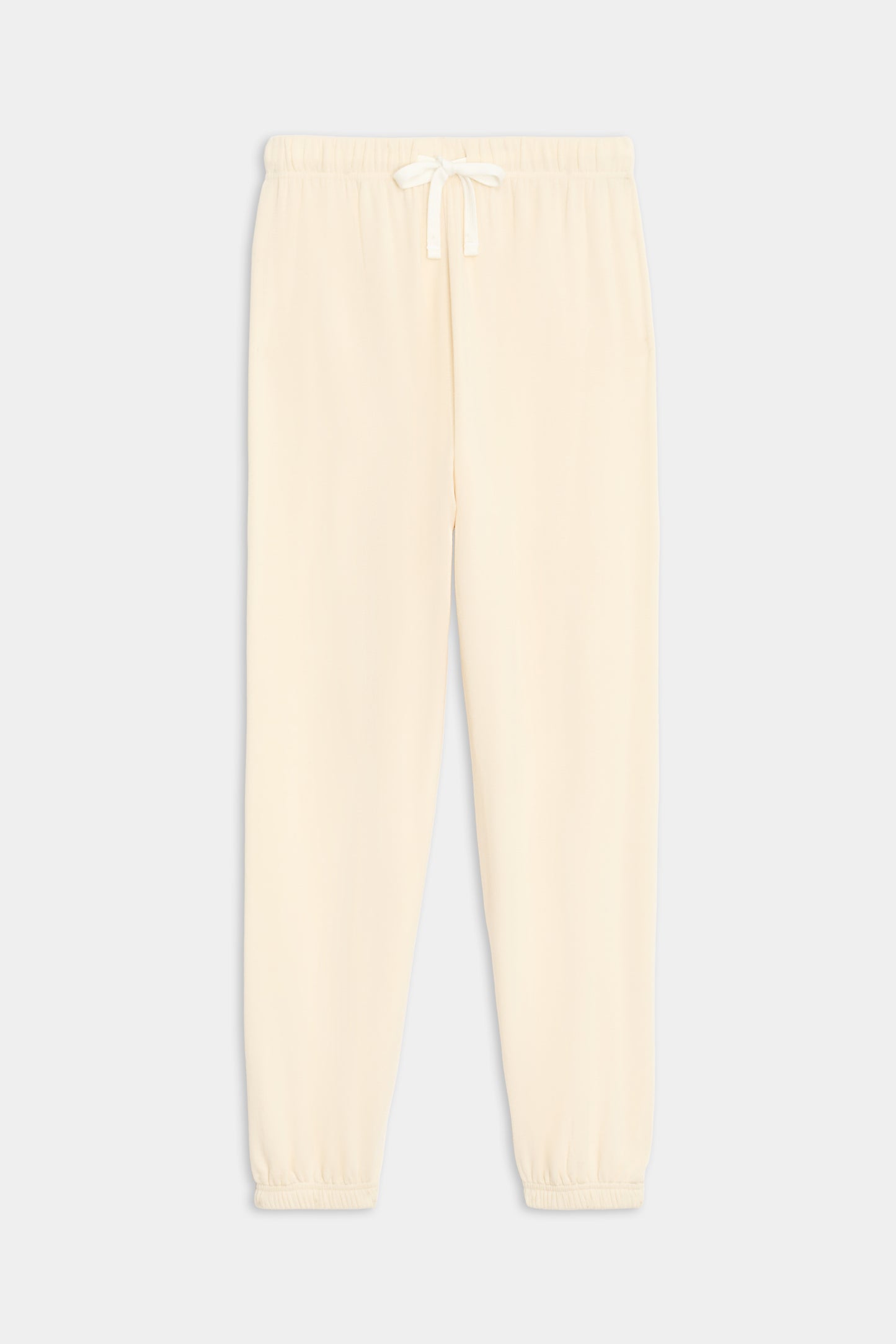 Andie Oversized Fleece Sweatpant - Creme