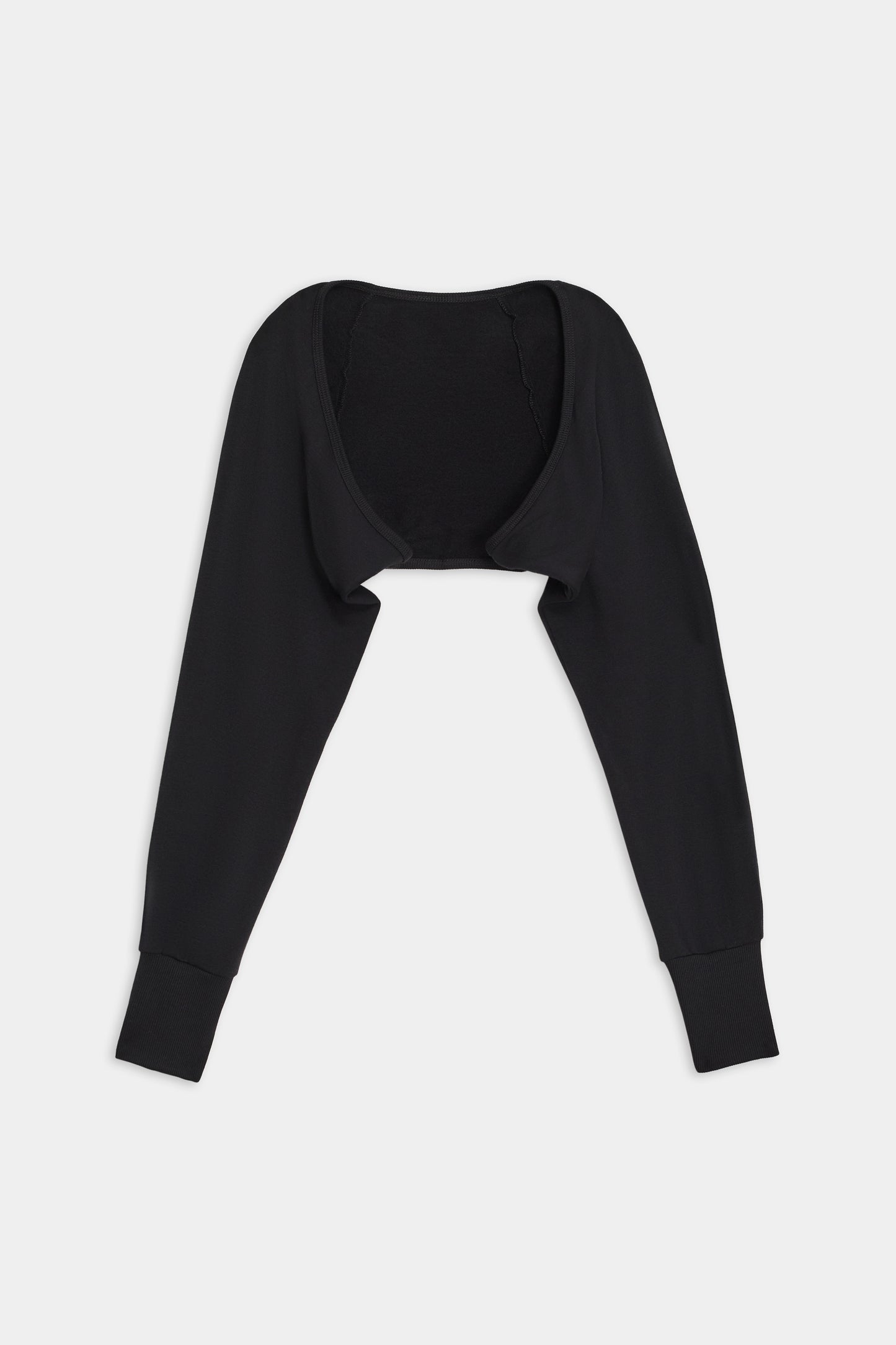 Sue Fleece Shrug - Black